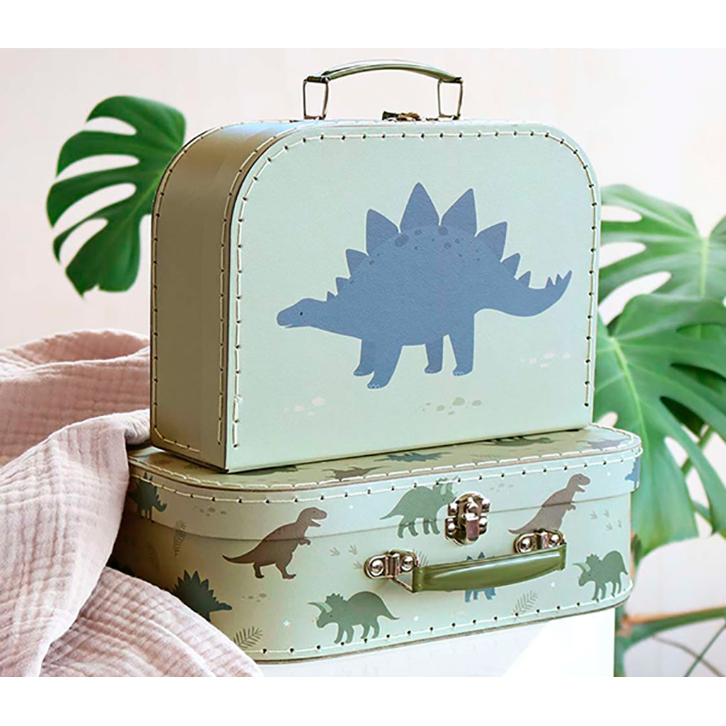 A Little Lovely Company Suitcase Set, 2 pcs - Dinosaurs