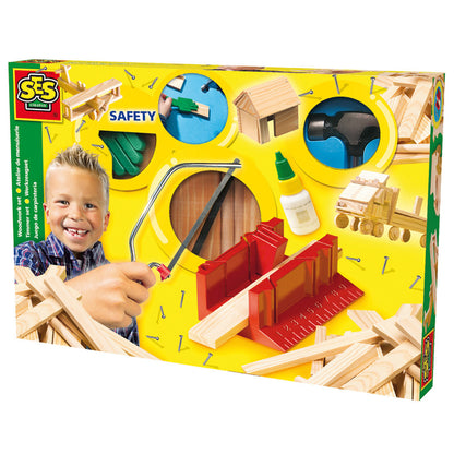 SES Creative Deluxe Wooden Construction Set