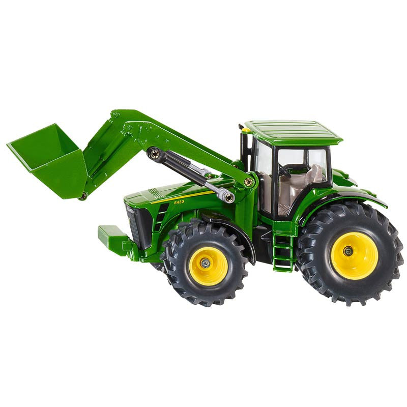 Siku traktor m frontlæsser - John Deere str 1:50