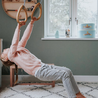 Lillagunga Gymnastic Rings, Oak - Black