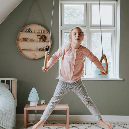 Lillagunga Gymnastic Rings, Oak - Grey
