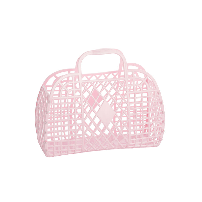 Sun Jellies Retro Basket, Small - Pink