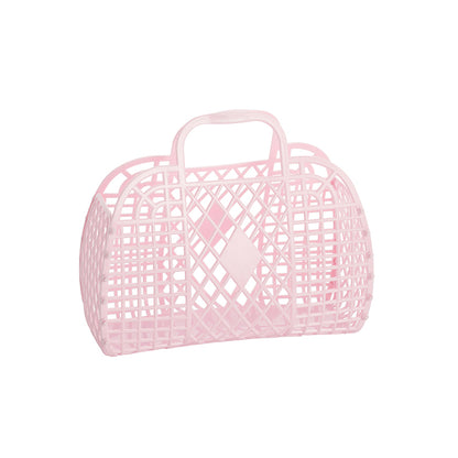 Sun Jellies Retro Basket, Small - Pink