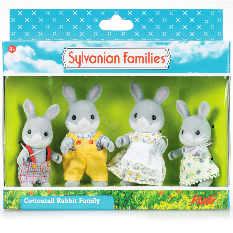 Sylvanian Families, familien kanin - grå