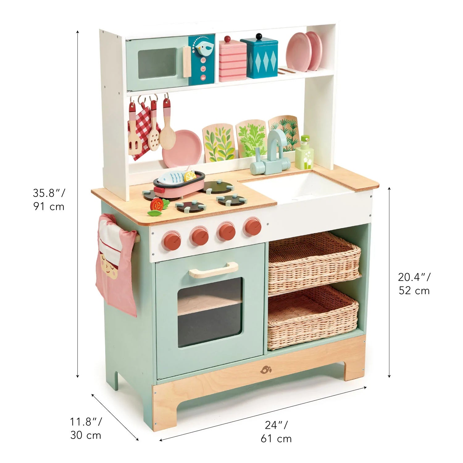 Tender Leaf, Wooden Play Kitchen - Large