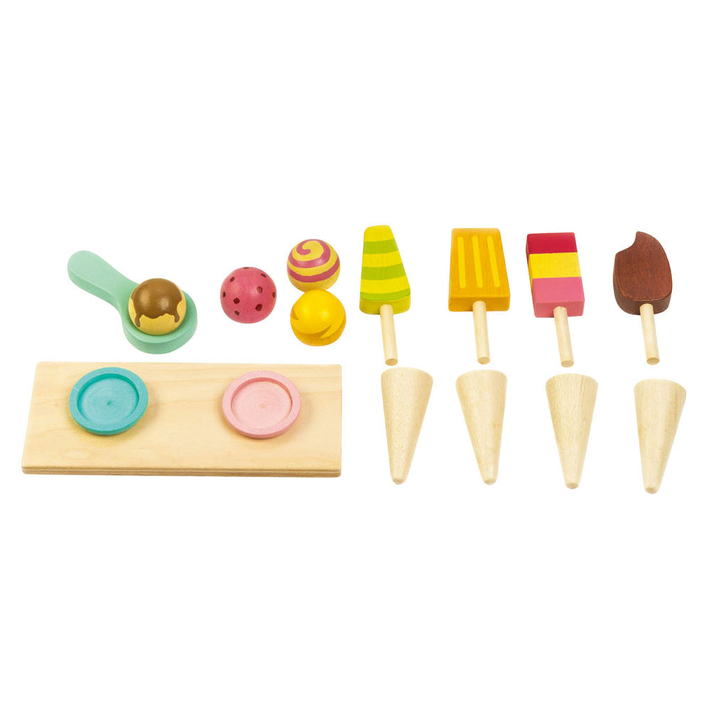 Tender Leaf, Wooden Play Food - Ice Cream Cart
