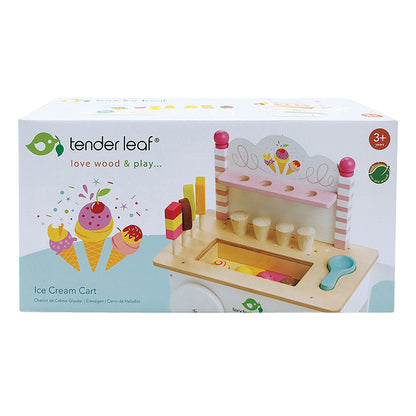 Tender Leaf, Wooden Play Food - Ice Cream Cart