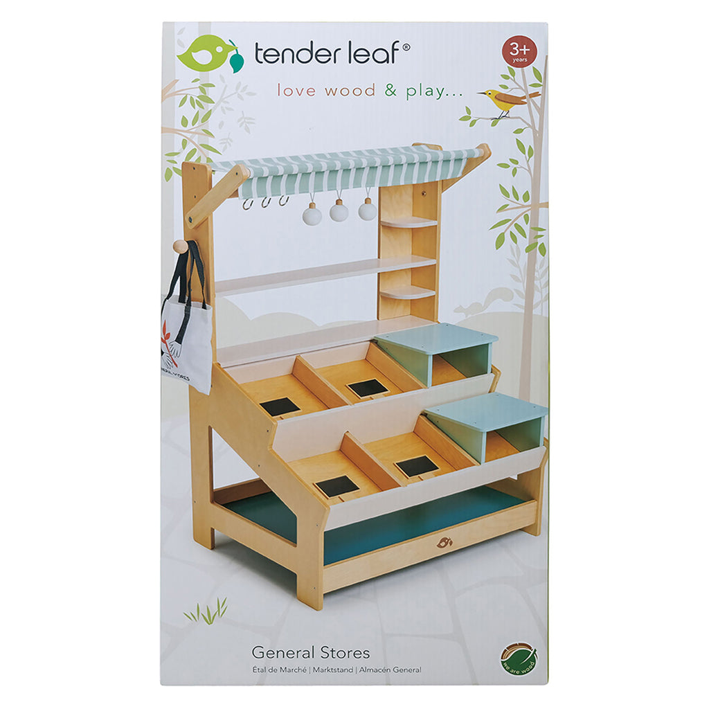 Tender Leaf Wooden Market Stall