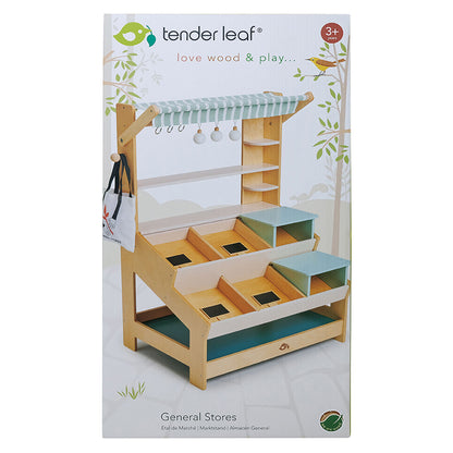 Tender Leaf Wooden Market Stall