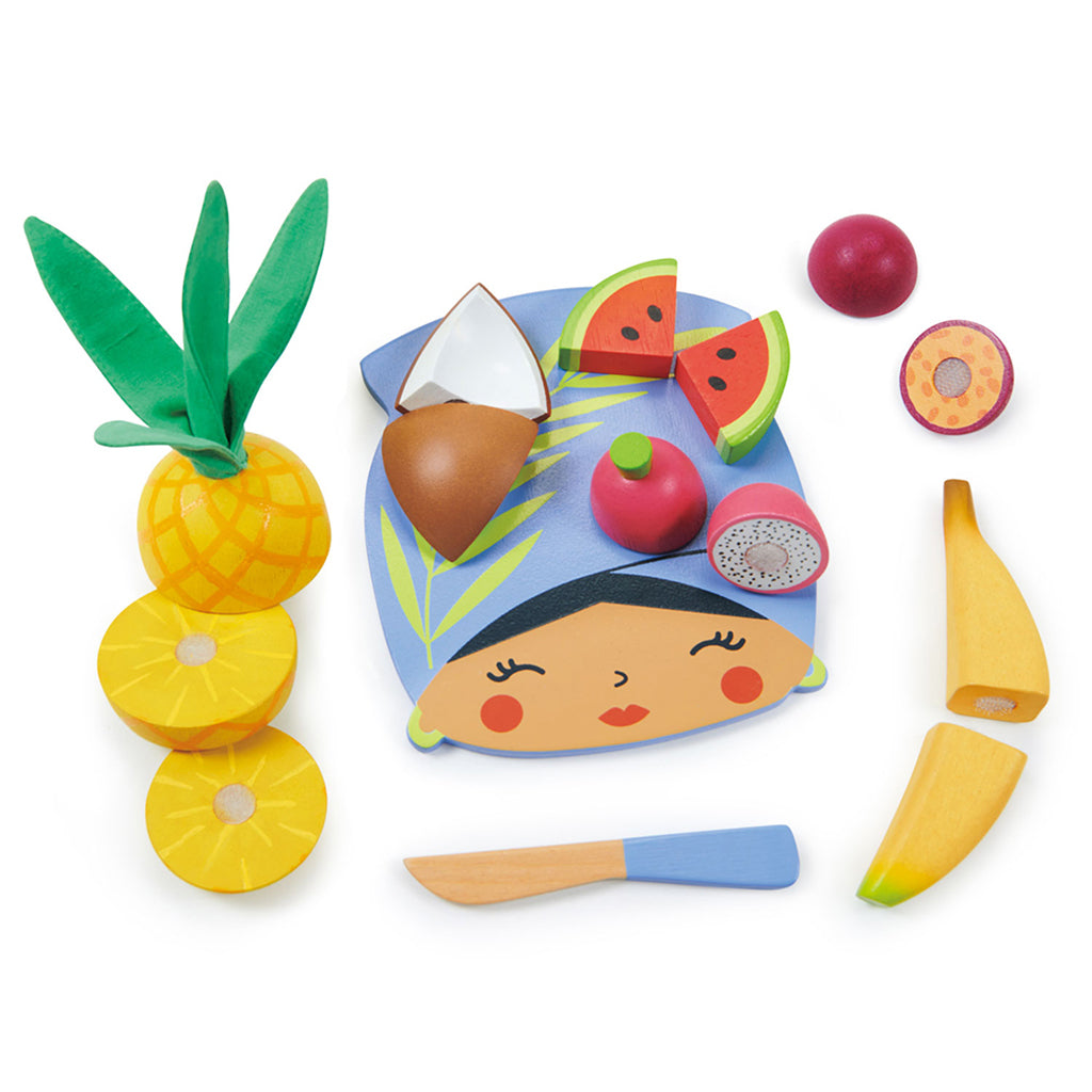 Tender Leaf Play Food - Tropical Fruit Cutting Board