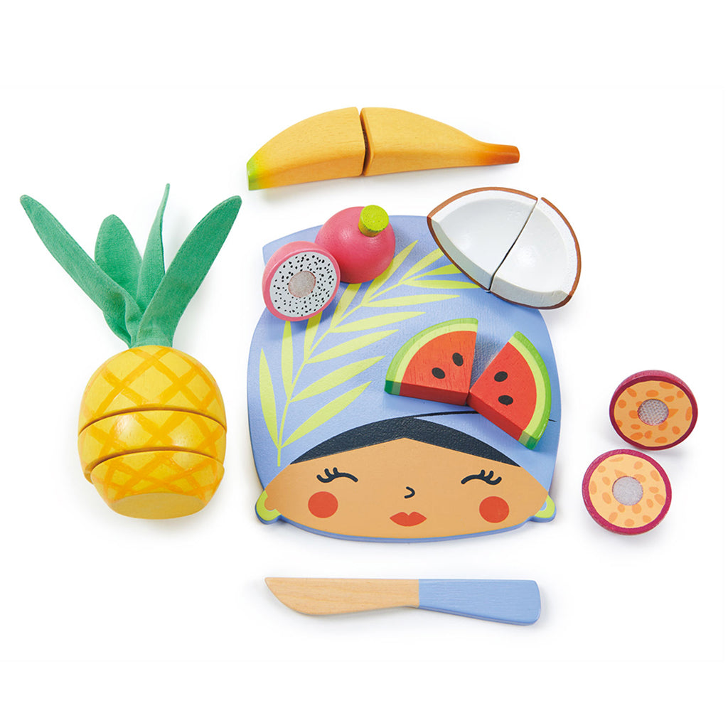 Tender Leaf Play Food - Tropical Fruit Cutting Board
