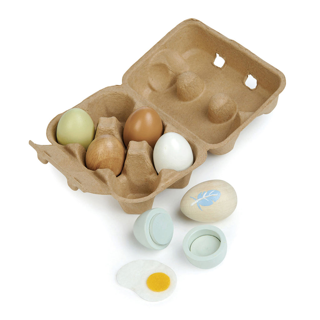 Tender Leaf, Play Food - Tray with 6 Eggs