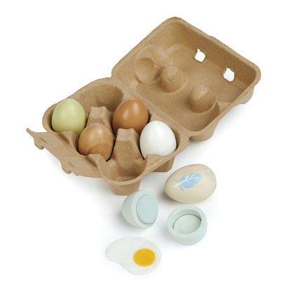 Tender Leaf, Play Food - Tray with 6 Eggs