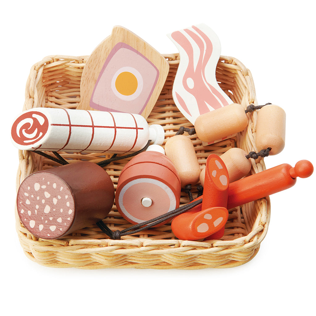 Tender Leaf Play Food - Basket with Butcher&