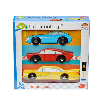 Tender Leaf, Set of 3 Retro Cars