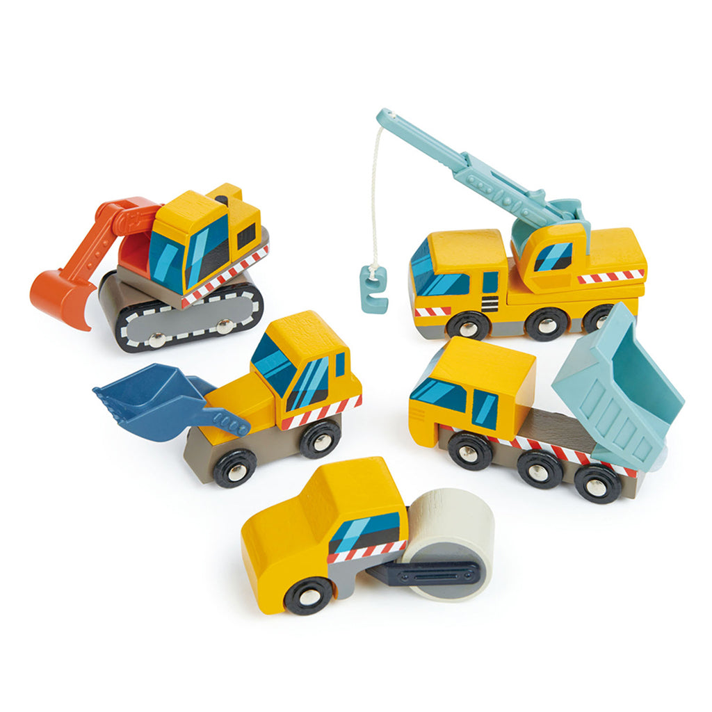 Tender Leaf, 5 Construction Site Vehicles - Worksite