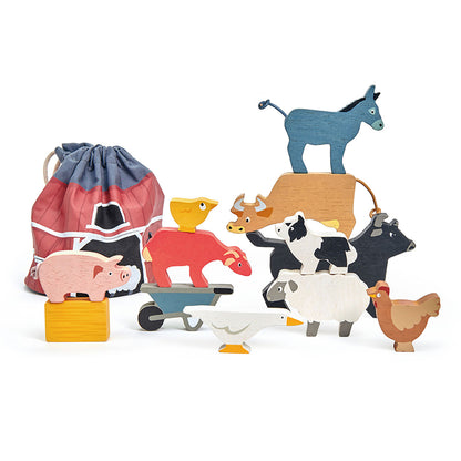 Tender Leaf, Wooden Stacking Animals - The Farm