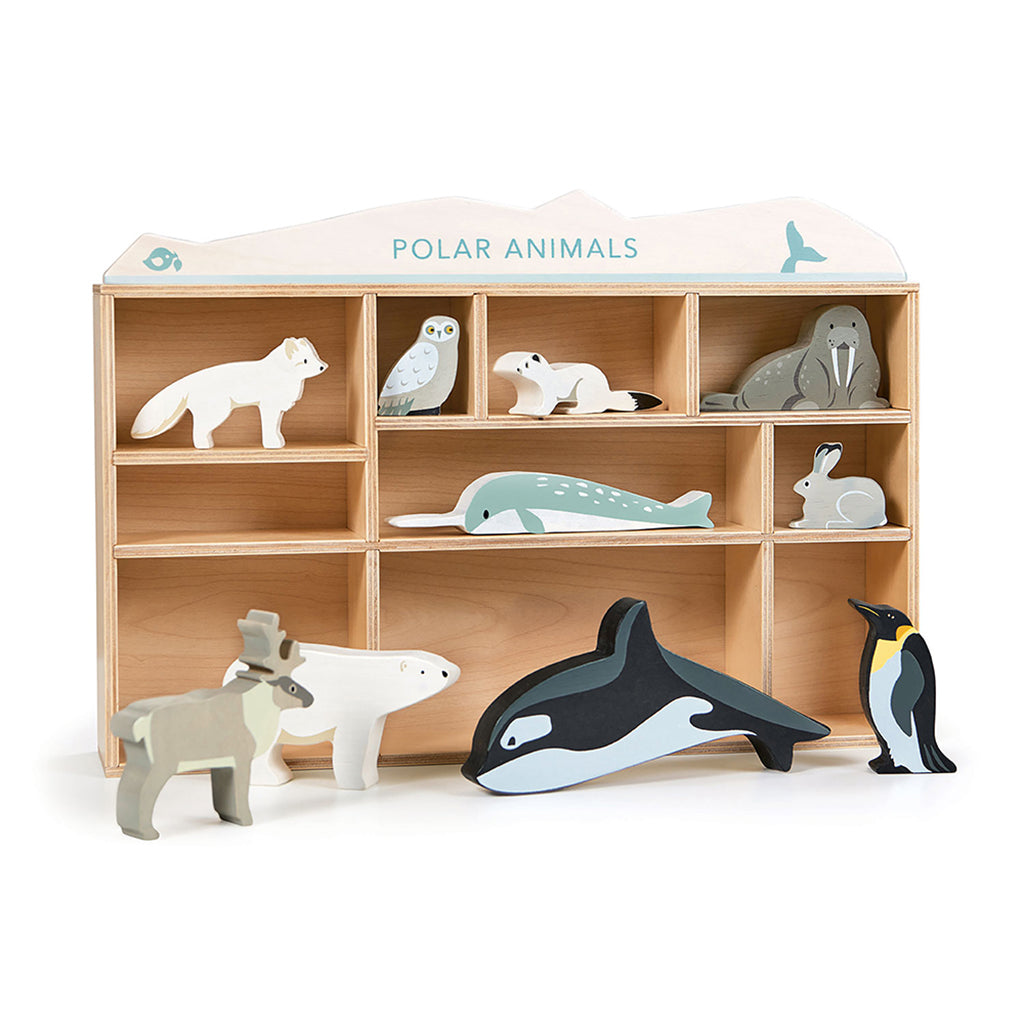 Tender Leaf, Wooden Animals in Box - 10 Arctic Animals
