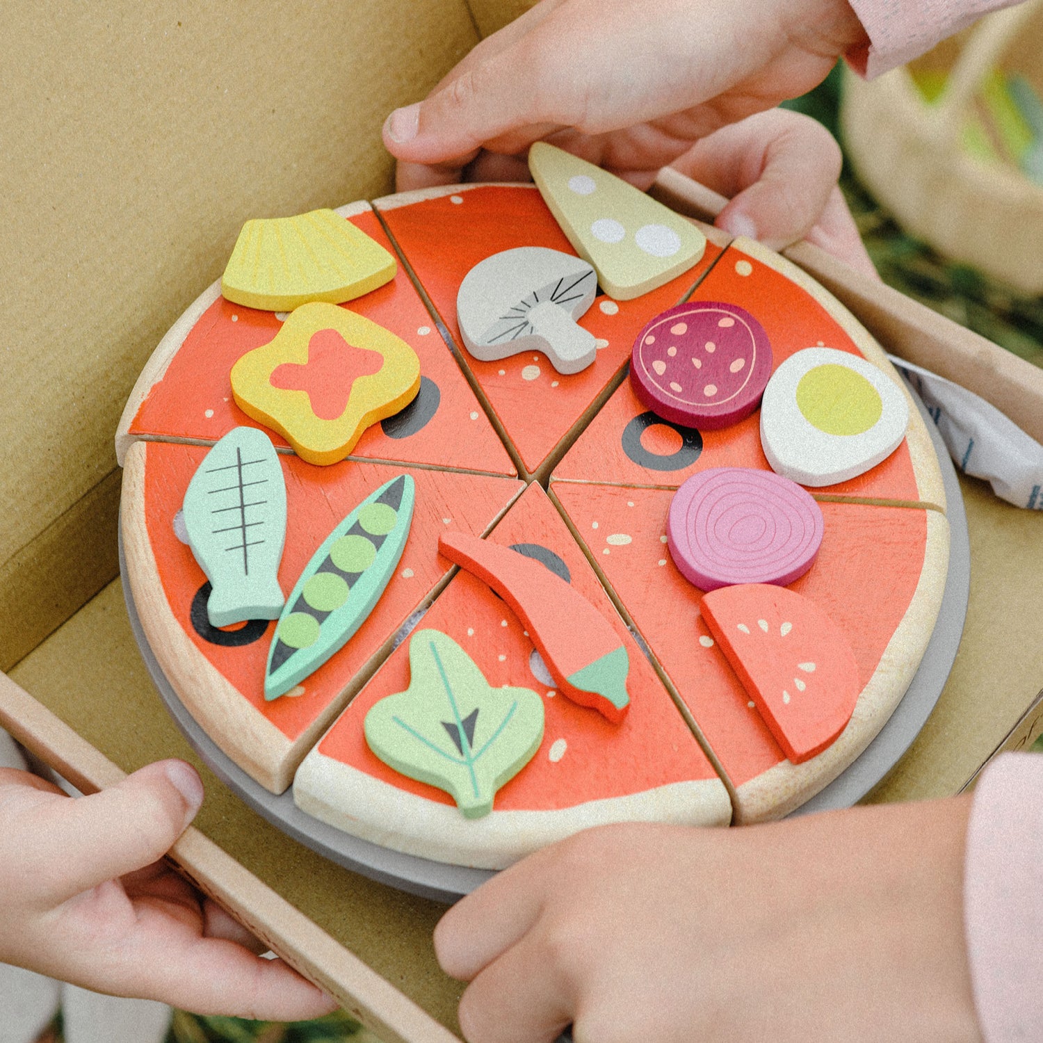 Tender Leaf, Wooden Play Food - Pizza Party