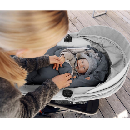 Voksi Bag, City Stroller Bag, OEKO-TEX - Black Cream