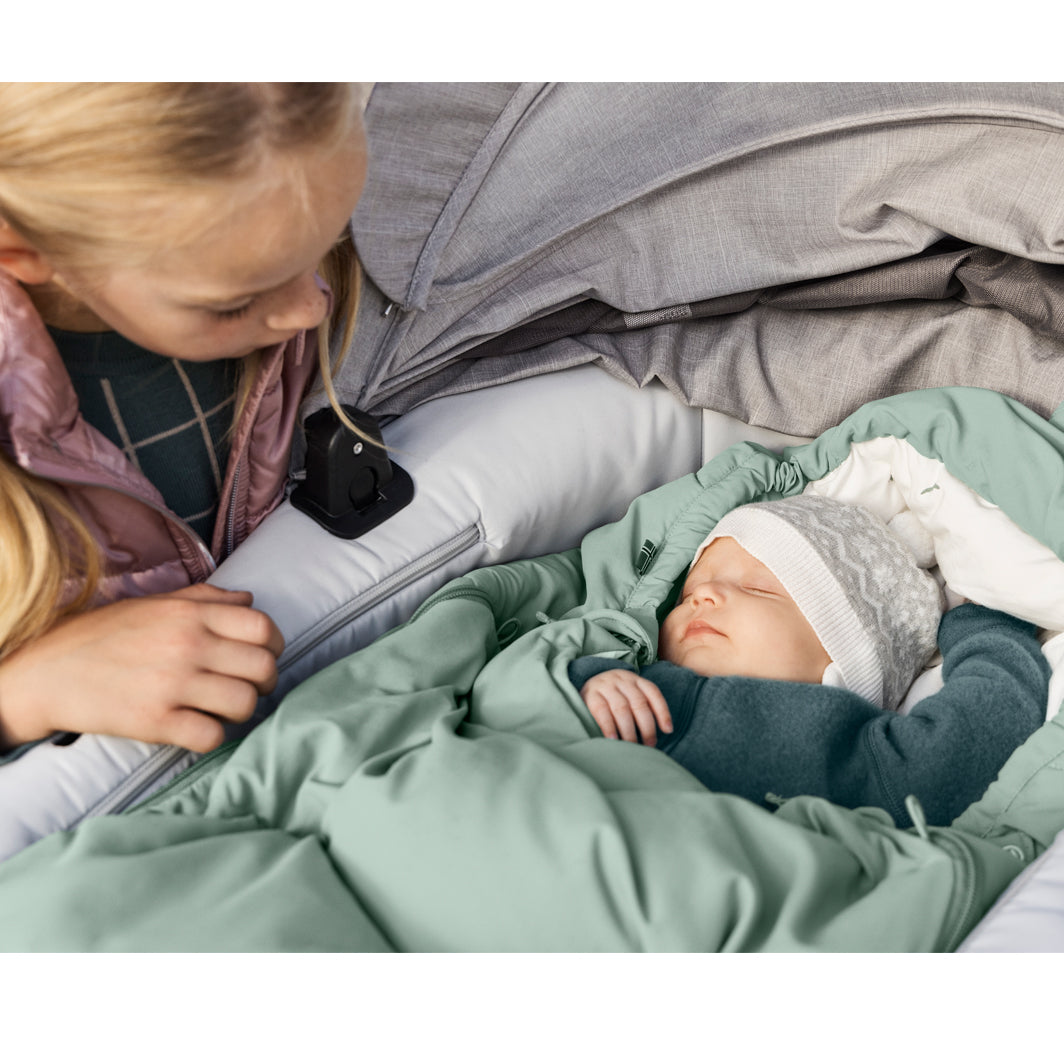 Voksi Bag, City Stroller Bag, OEKO-TEX - Black Cream