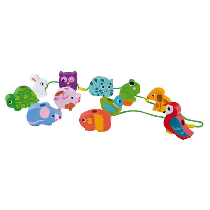 Vilac Wooden Beads, Animals