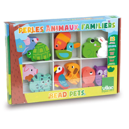 Vilac Wooden Beads, Animals