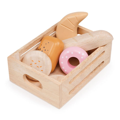 Mentari, Wooden Play Food - Box with Bakery Bread