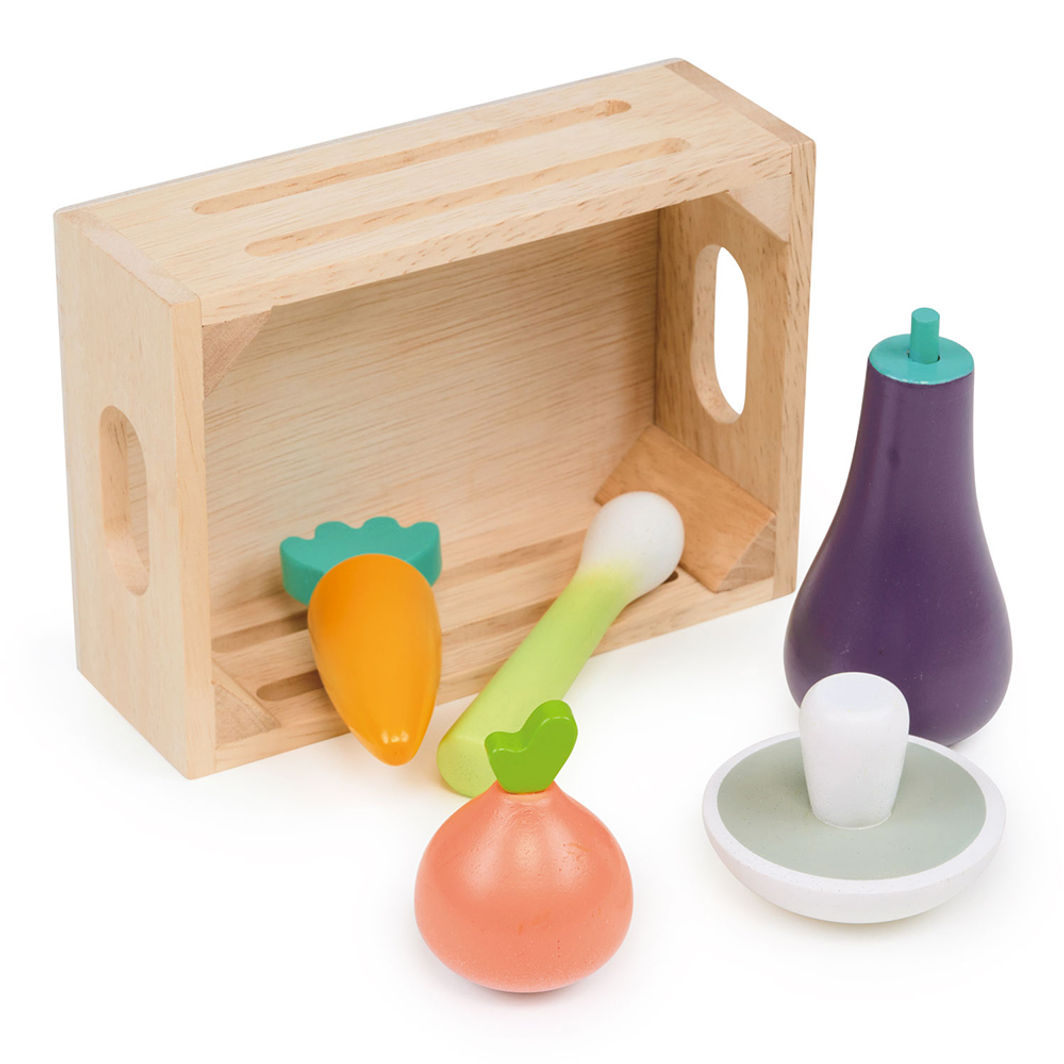 Mentari, Wooden Play Food - Box of Vegetables