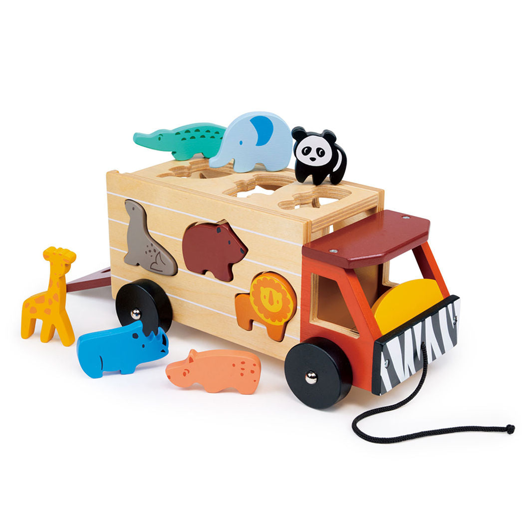 Mentari, Shape Sorting Box - Safari Truck