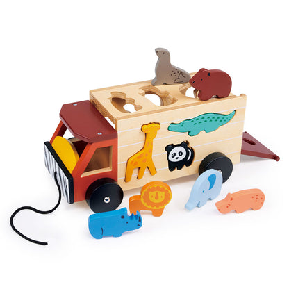 Mentari, Shape Sorting Box - Safari Truck