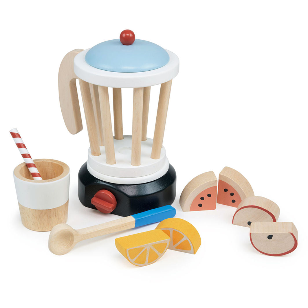 Mentari Wooden Play Food, Blender for Smoothies