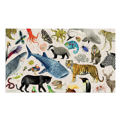 Moulin Roty, 200-Piece Puzzle - Animals of the World