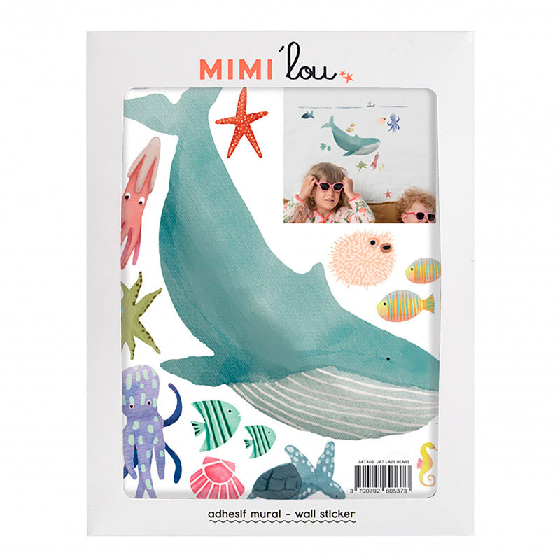 Mimi Lou Wall Sticker, Just a Touch – The Ocean