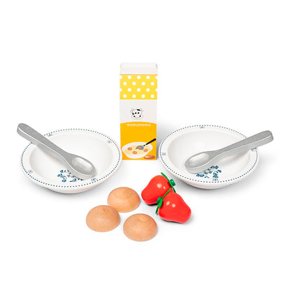 MaMaMeMo Wooden Play Food, Koldskål Set