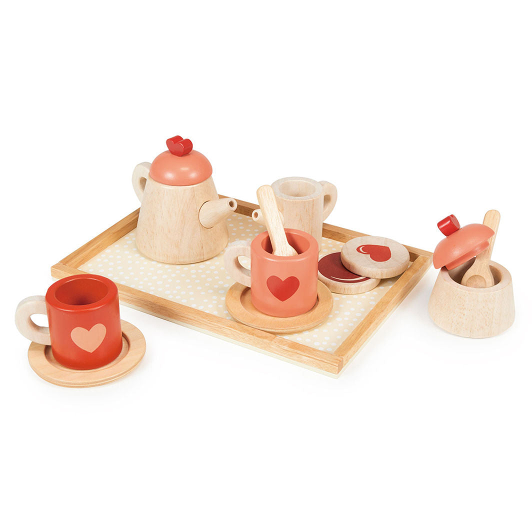 Mentari Wooden Play Food - Tea Set Tray