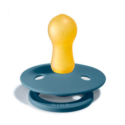 Bibs 2-Pack, Natural Rubber Pacifiers, Size 2 - Deep Space/Petrol