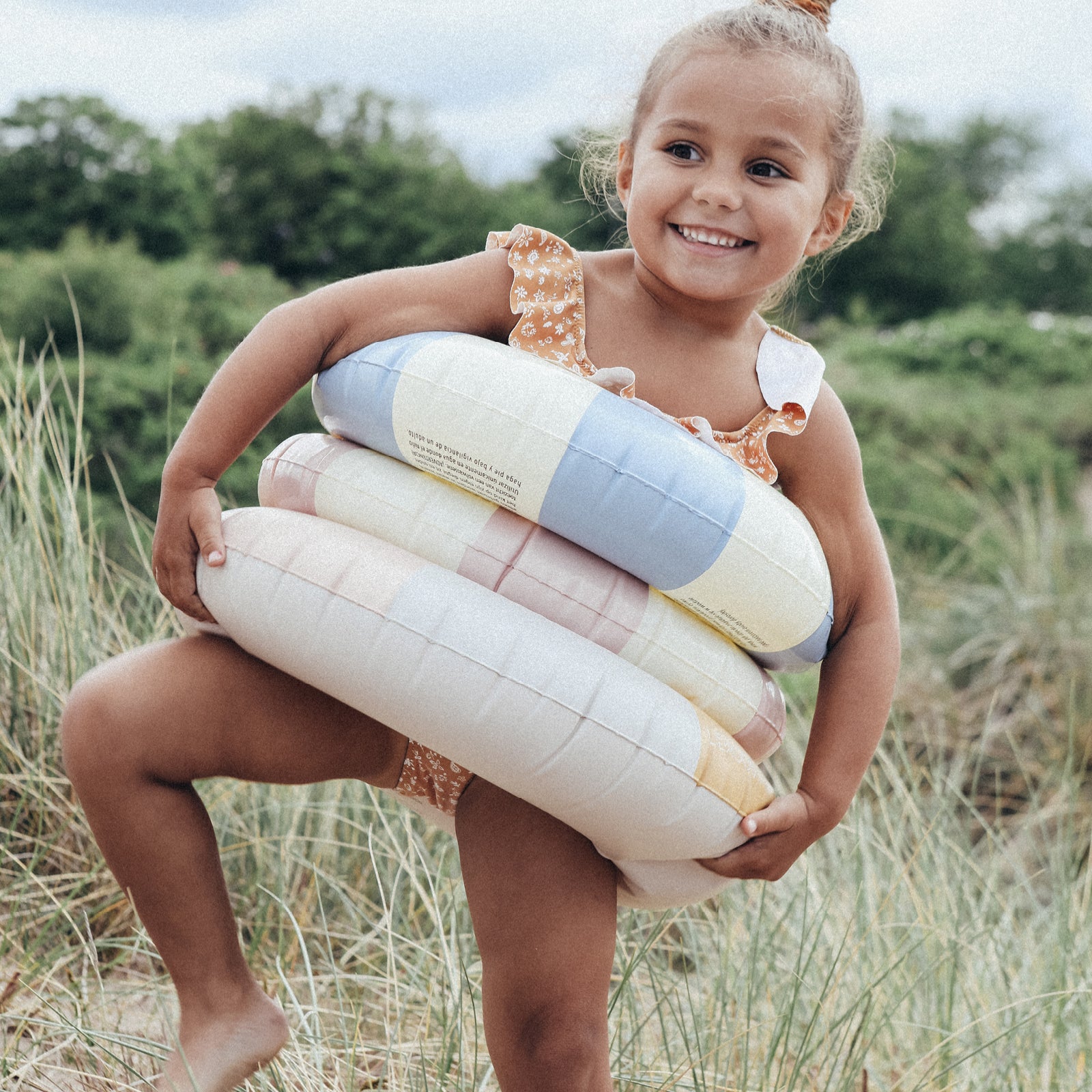 Petites Pommes, Swim Ring – Olivia Nordic Blue, Ø: 45 cm – Suitable for children aged 1-3 years