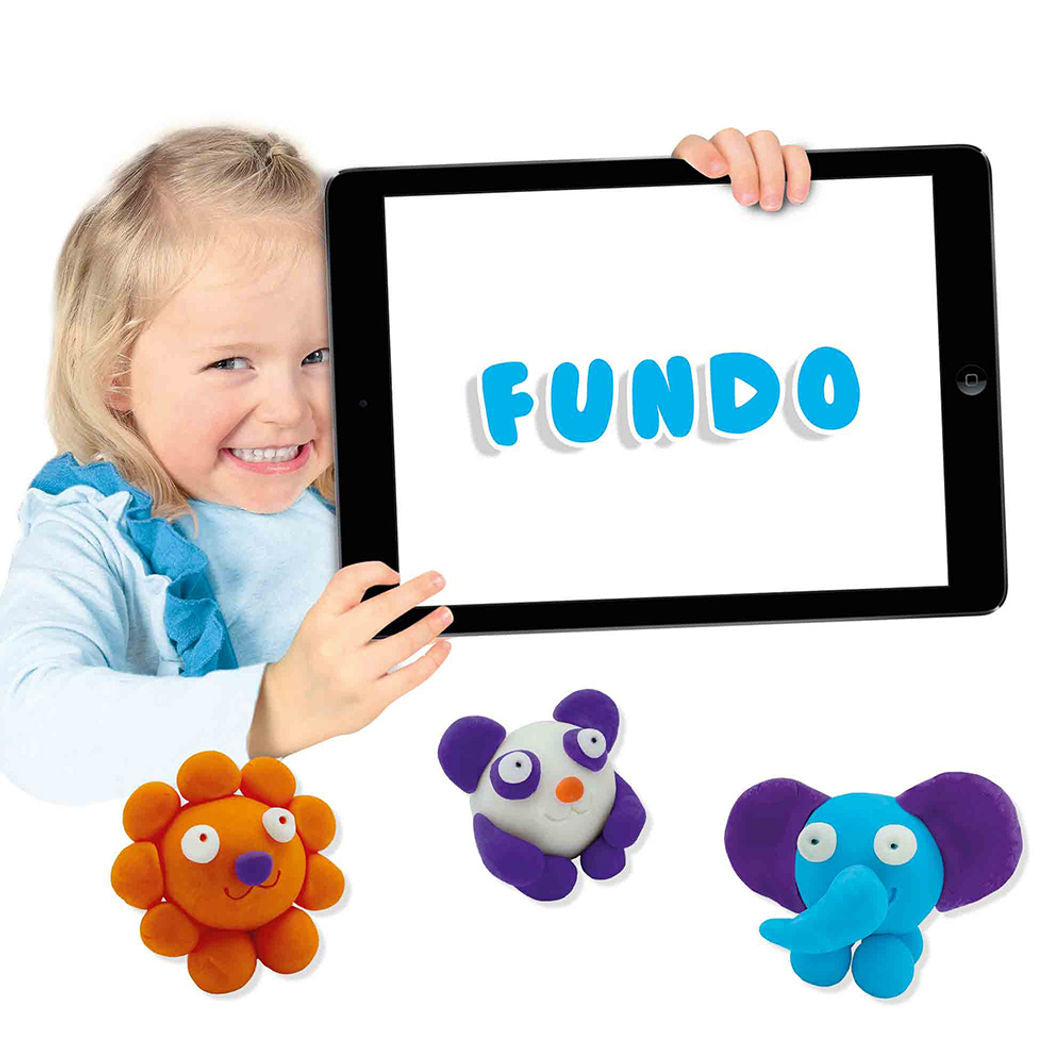 SES Creative Modeling Clay, FunDo Wild Animals – 3 x 90g, 1 x 40g