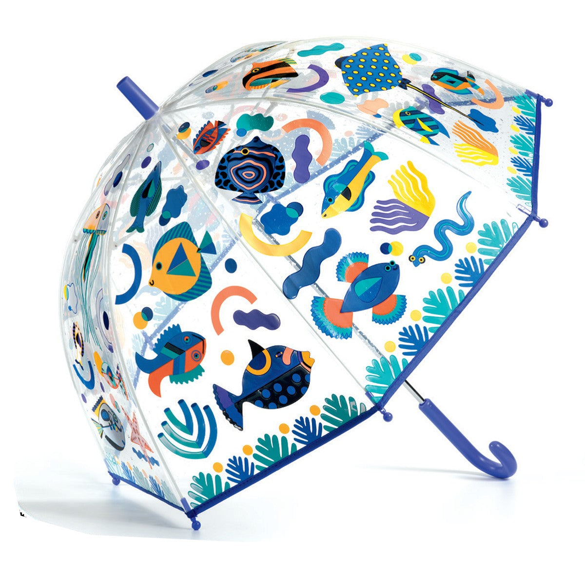 Djeco Umbrella with Colors Revealing in the Rain, Fish Design