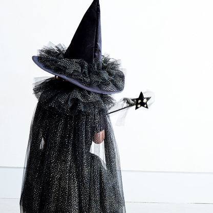 Mimi &amp; Lula, Gertrude Witch Halloween Cape – Black