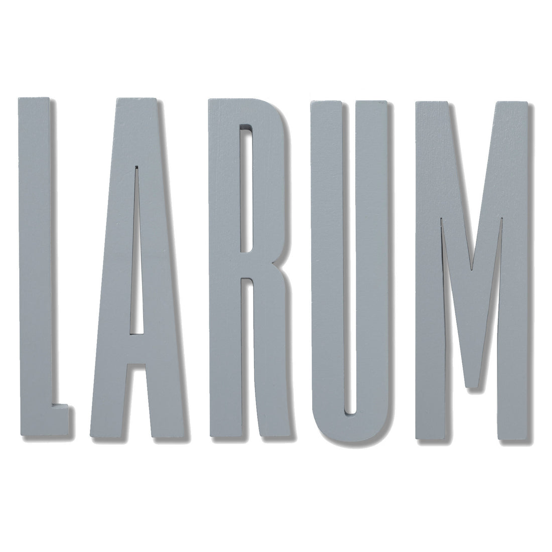 Design Letters Wooden Alphabet, A - Å - Grey