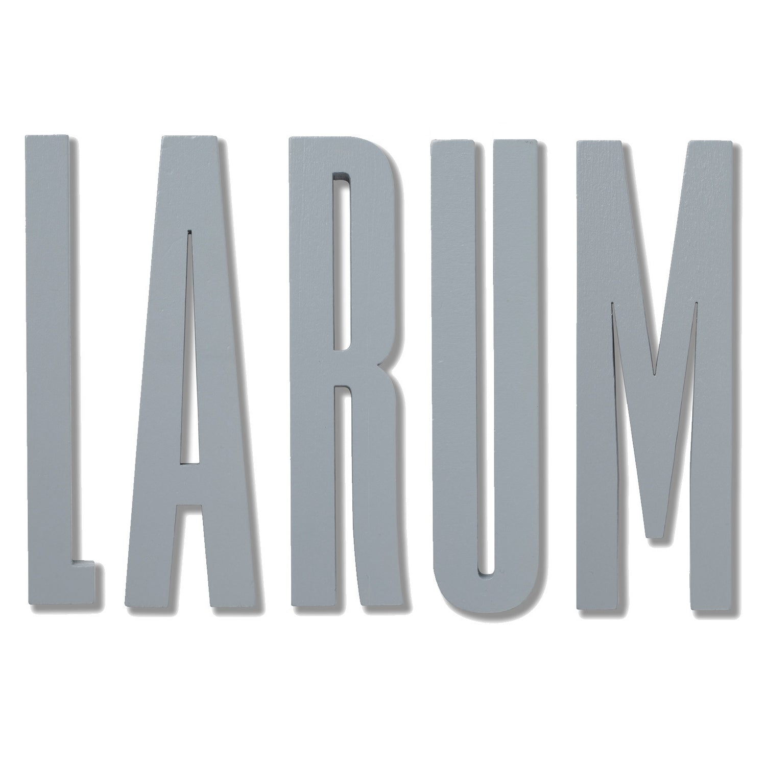 Design Letters Wooden Alphabet, A - Å - Grey