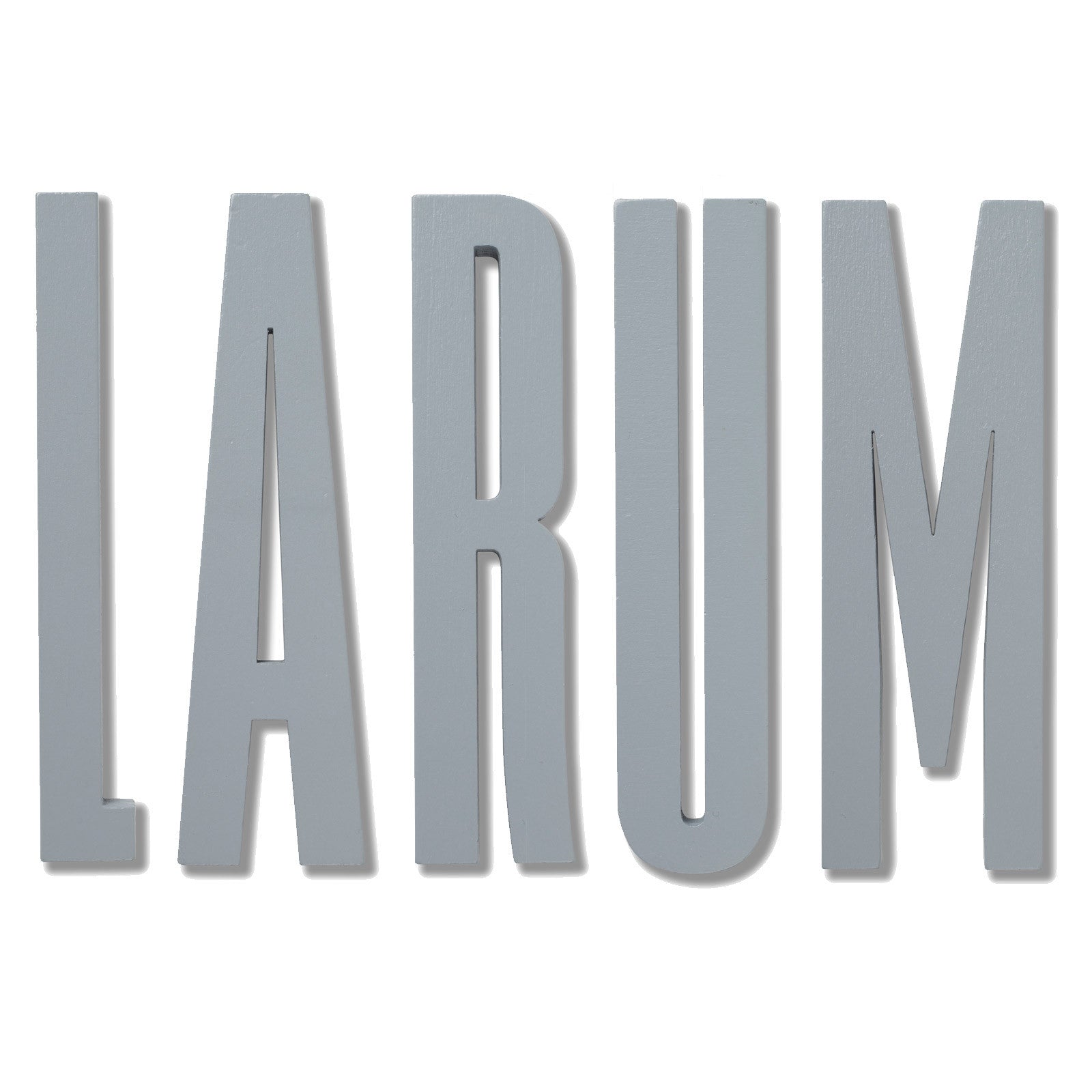 Design Letters Wooden Alphabet, A - Å - Grey