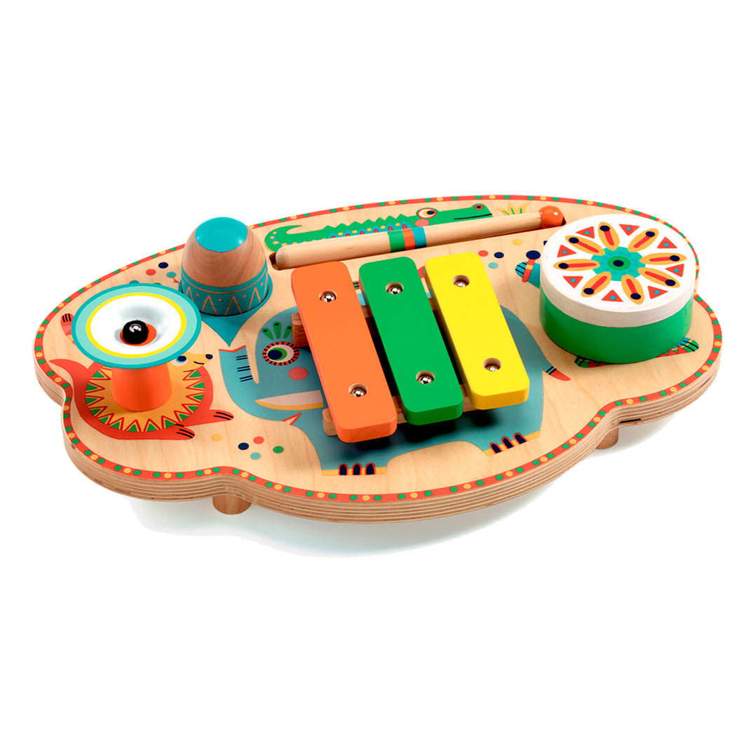 Djeco Carnaval Musical, Board with Musical Instruments