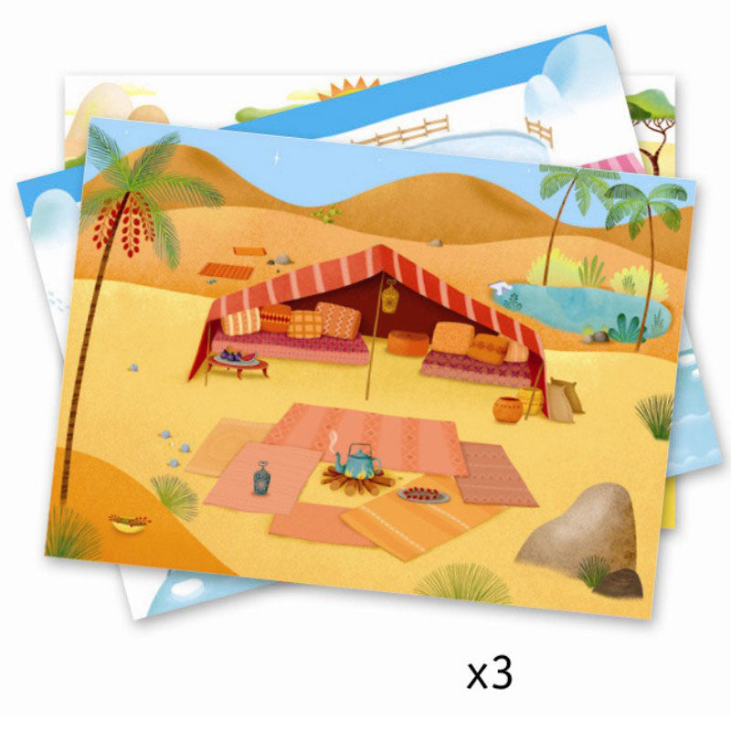 Djeco Creative Set, Transfer Pictures - Party with the Animals