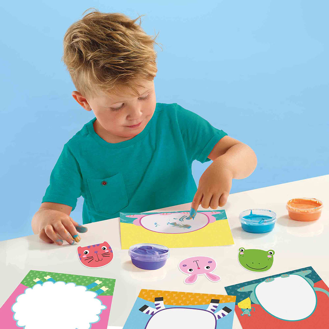 SES Creative My First Creative Set, Finger Paints, Animals - Ages 1-4