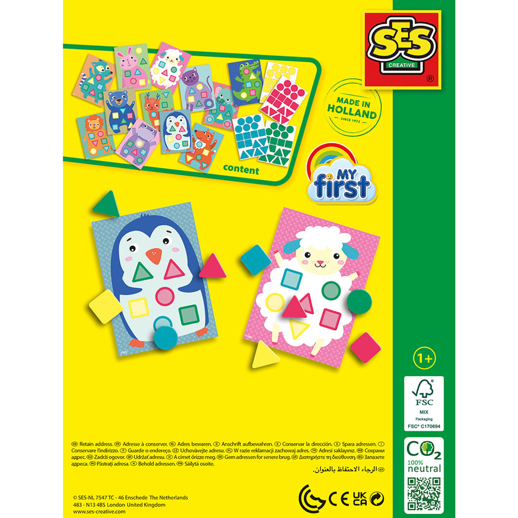 SES Creative My First Creative Set, Sticker Mosaic - Ages 1-4
