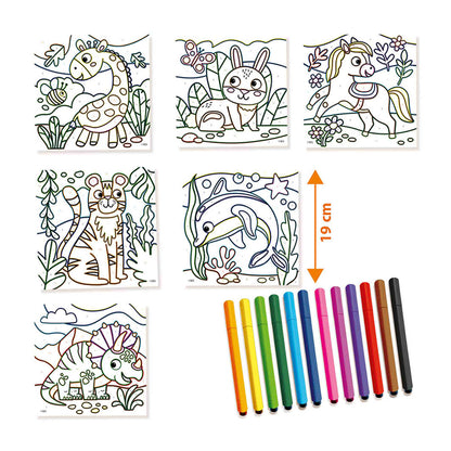 SES Creative Paint by Numbers, Markers with Triangular Grip