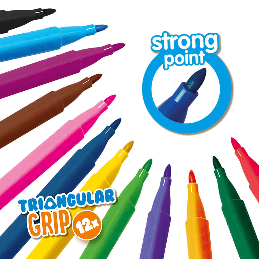 SES Creative Paint by Numbers, Markers with Triangular Grip